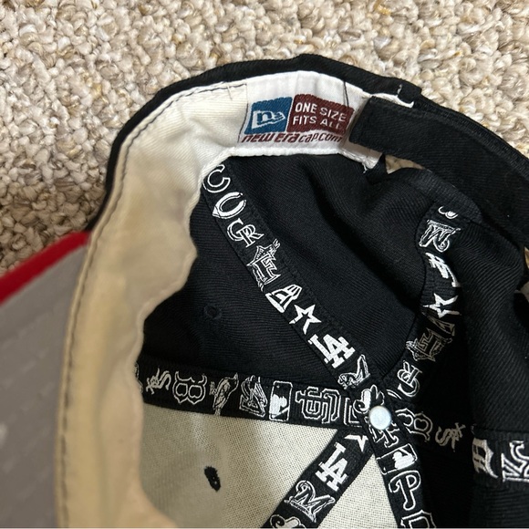 Cincinnati Reds Hat Cap Strapback Black New Era Adjustable Logo Baseball MLB - Picture 4 of 5